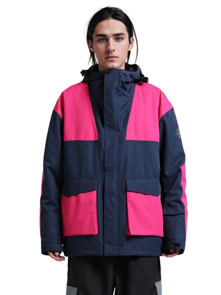 Gsou Snow Colorblock Cargo Snow Jacket - Men's - Snowears- Coats & Jackets