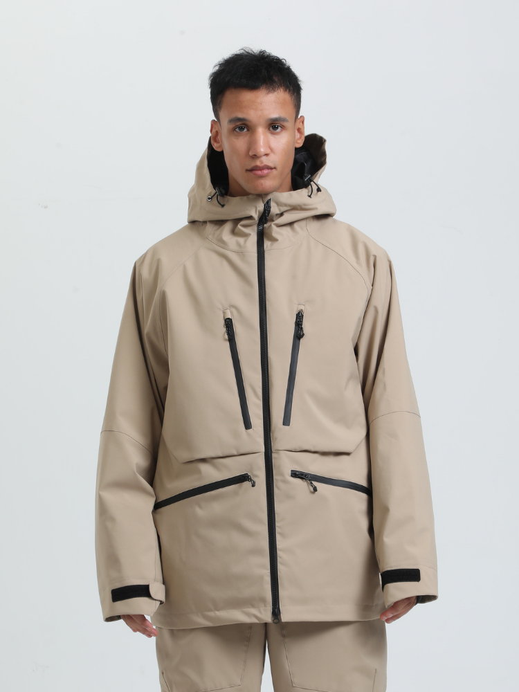 Gsou Snow Rider Cargo Snow Jacket - Men's Khaki Gsou Snow | Snowears.com