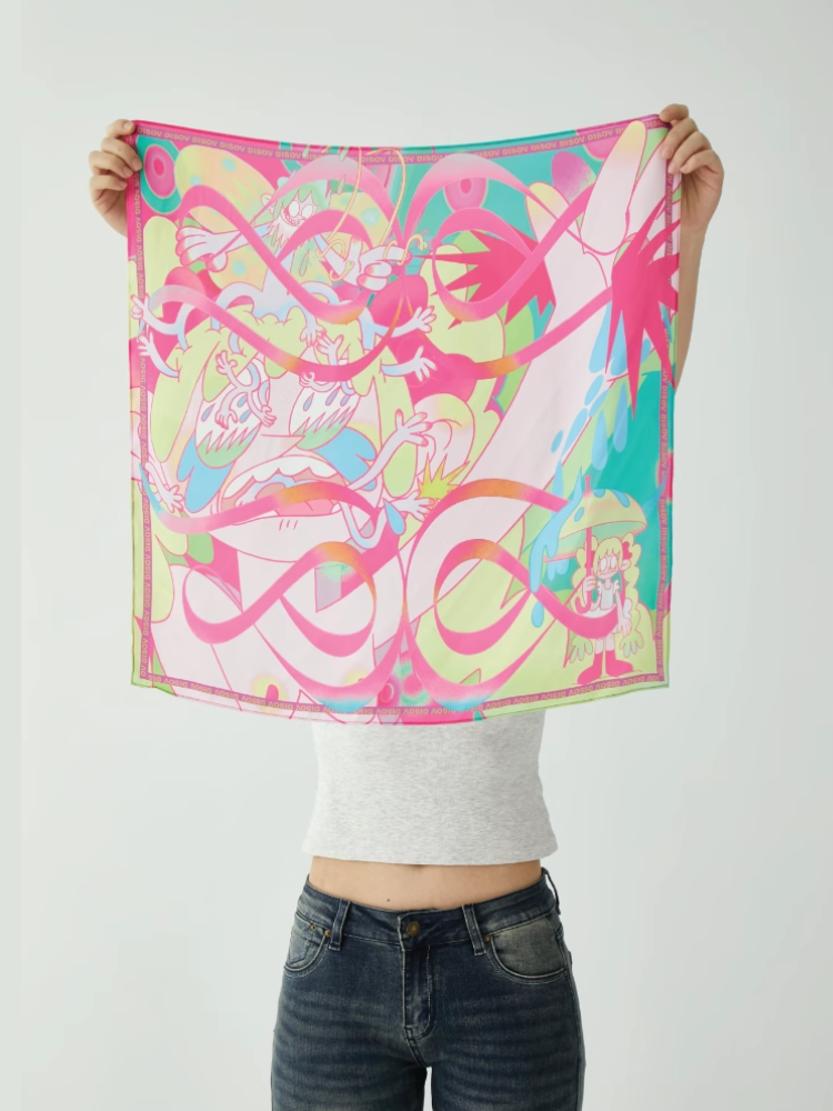 DISOV x Asuka Fantasy Pop Bandana Green DISOV | Snowears.com