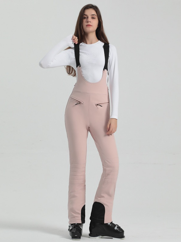 Gsou Snow High Rise Flare Stretch Bib Pants - Women's - Snowears- pants