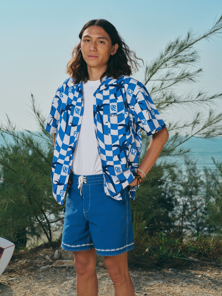 CHILLHANG Blue Palms Sun Shirt - Unisex Blue ChillHang | Snowears.com