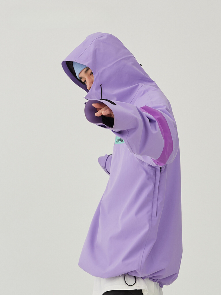 Winter Ticket Violet Oversized Snow Jacket - Unisex - Snowears- Ski/Snowboard Jackets