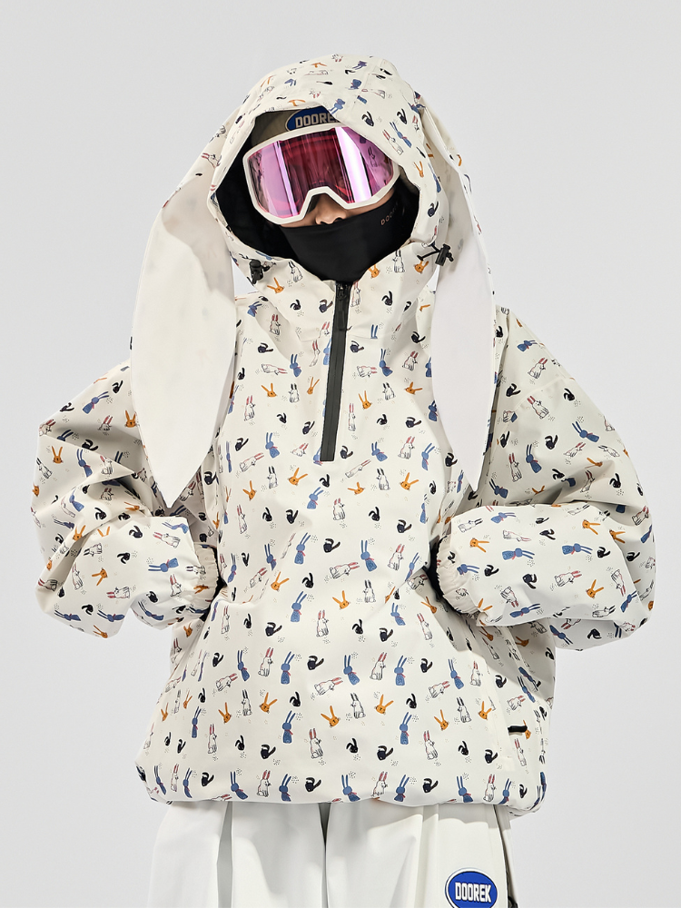 Doorek Bunny Ear Pullover Snow Anorak - Unisex Doorek | Snowears.com