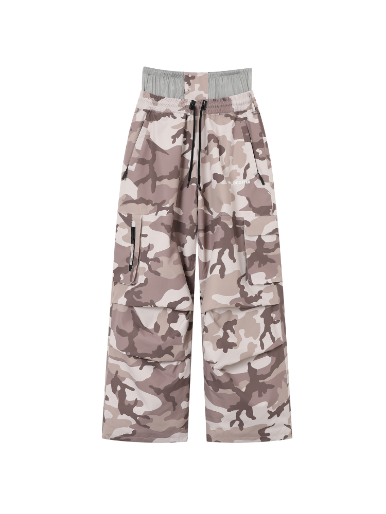 Molocoster 3L Camo Baggy Ski Pants - Unisex | Snowears