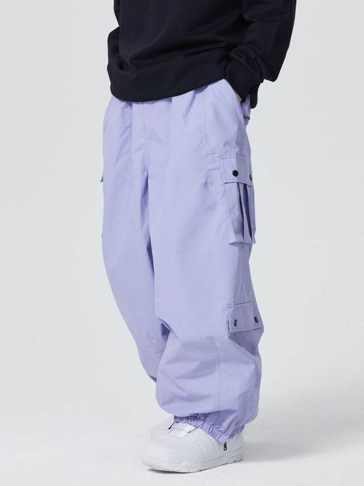 Searipe 3L Monochrome Baggy Cargo Pants - Women's - Snowears- snow pants