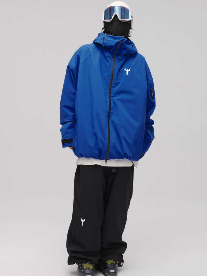 Winter Ticket Klein Blue Baggy Ski Jacket - Unisex Winter Ticket Klein Blue Baggy Ski Jacket - Unisex