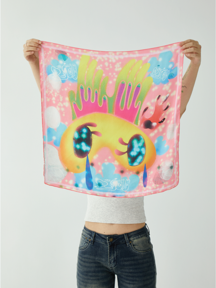 DISOV Crybaby Angel Y2K Bandana - Snowears- Bandana