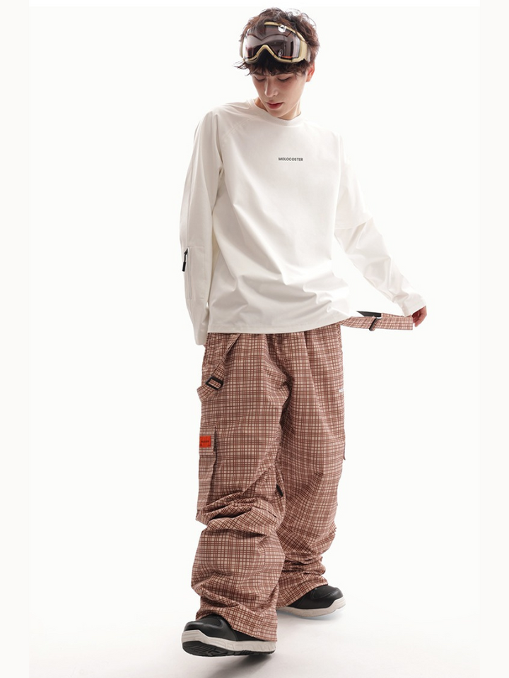 Molocoster Checkered Snow Pants - US Only - Snowears- snow pants