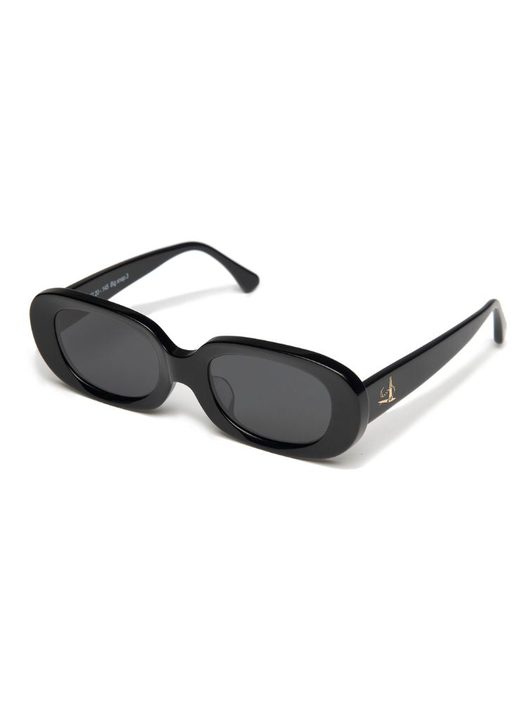 CHILLHANG Oval Island Style Sunglasses - Black Frame Black ChillHang | Snowears.com