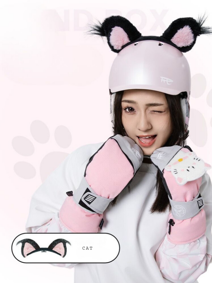 REV Cute Animal Ears Helmet Accessories - Snowears- Helmet Ears