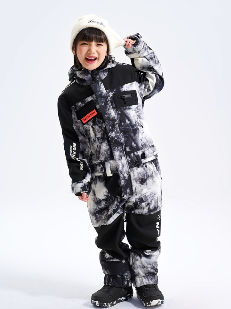 NANDN Kids Little Expedition Snow One Piece - Snowears- kids one piece