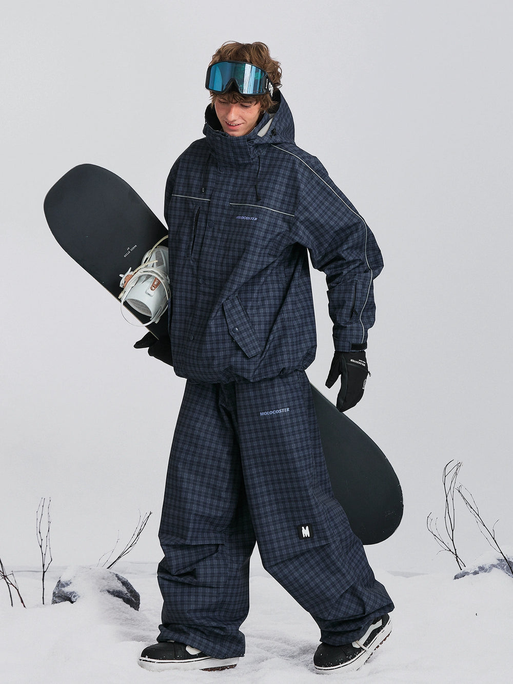 Molocoster Midnight Plaid Snow Suit - Unisex