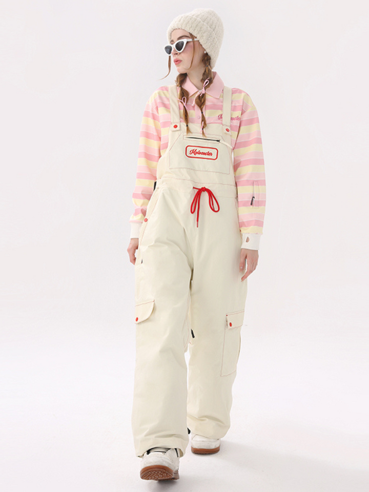 Molocoster Pink Striped Ski Pullover - Women's - Snowears- Hoodies & Sweaters