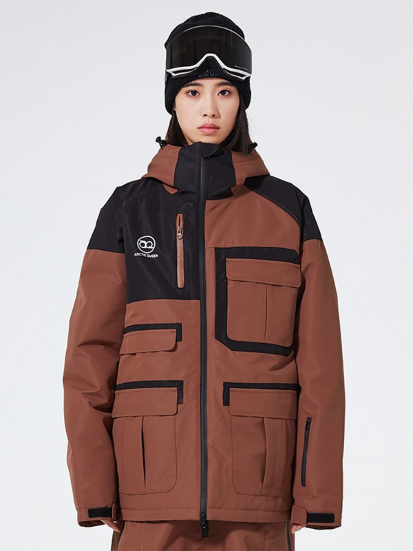 ARCTIC QUEEN Colorblock Cargo Ski Jacket - Women's - Snowears- Jacket