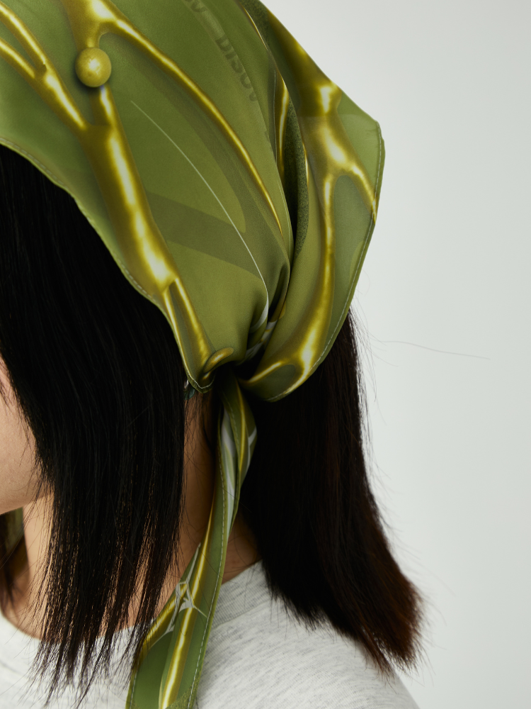 DISOV Spider Web Bandana Green DISOV | Snowears.com