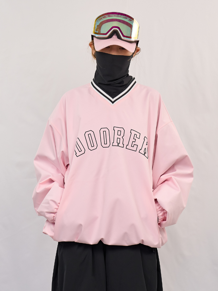 Doorek Baseball V-Neck Ski Pullover - Unisex - Snowears