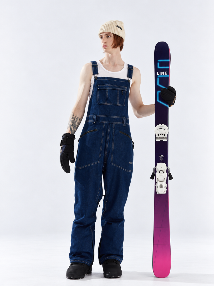 Drysnow 3L Peak Ski Bibs - Unisex Demin Drysnow | Snowears.com
