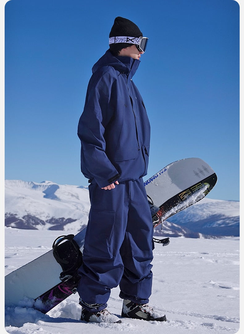 NIS 2L Solid Color Loose Jacket - Unisex - Snowears- Ski/Snowboard Jackets