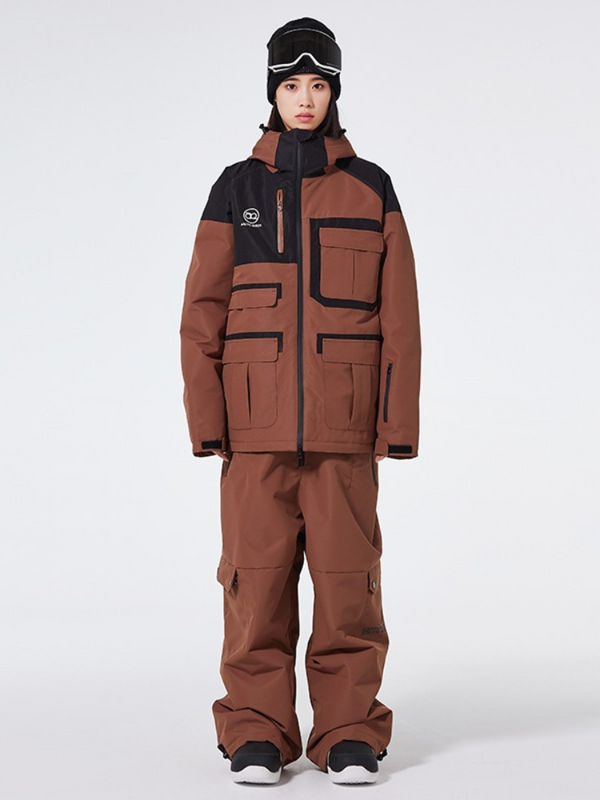 ARCTIC QUEEN Colorblock Cargo Ski Suit - Women's - Snowears- Suits