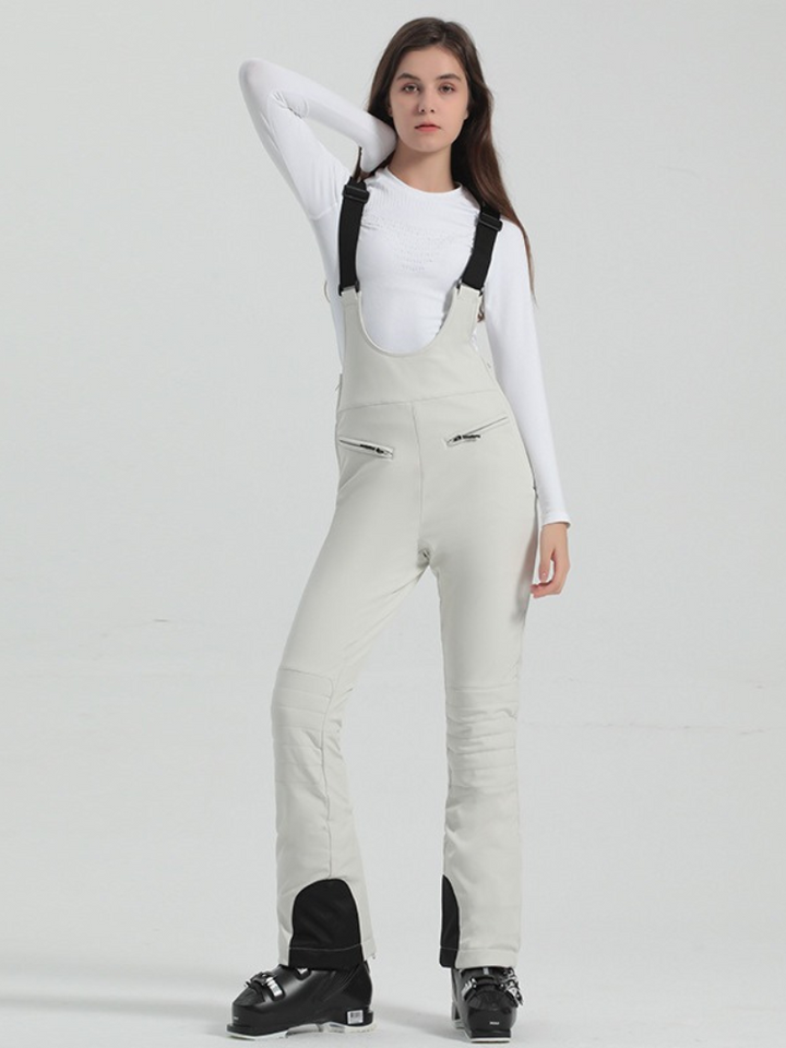 Gsou Snow High Rise Flare Stretch Bib Pants - Women's - Snowears- pants