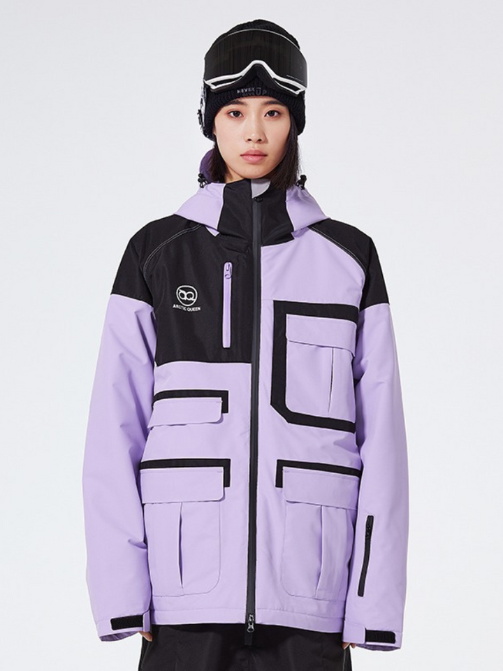 ARCTIC QUEEN Colorblock Cargo Ski Jacket - Women's - Snowears- Jacket