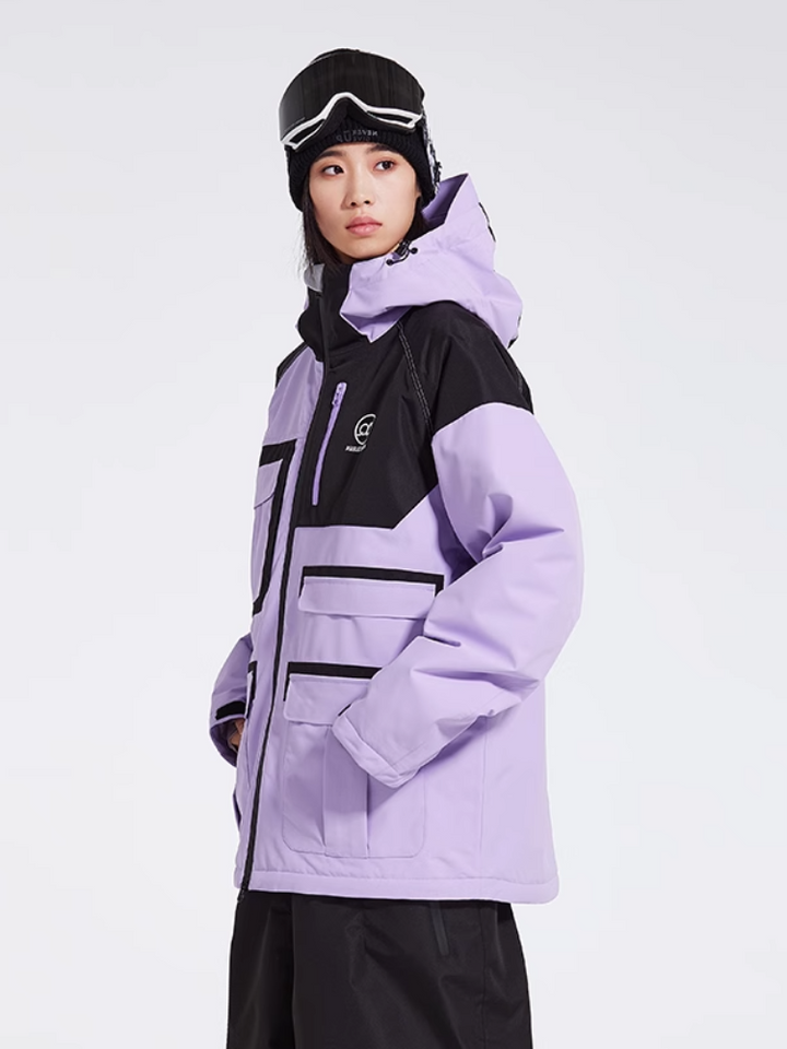 ARCTIC QUEEN Colorblock Cargo Ski Jacket - Women's - Snowears- Jacket