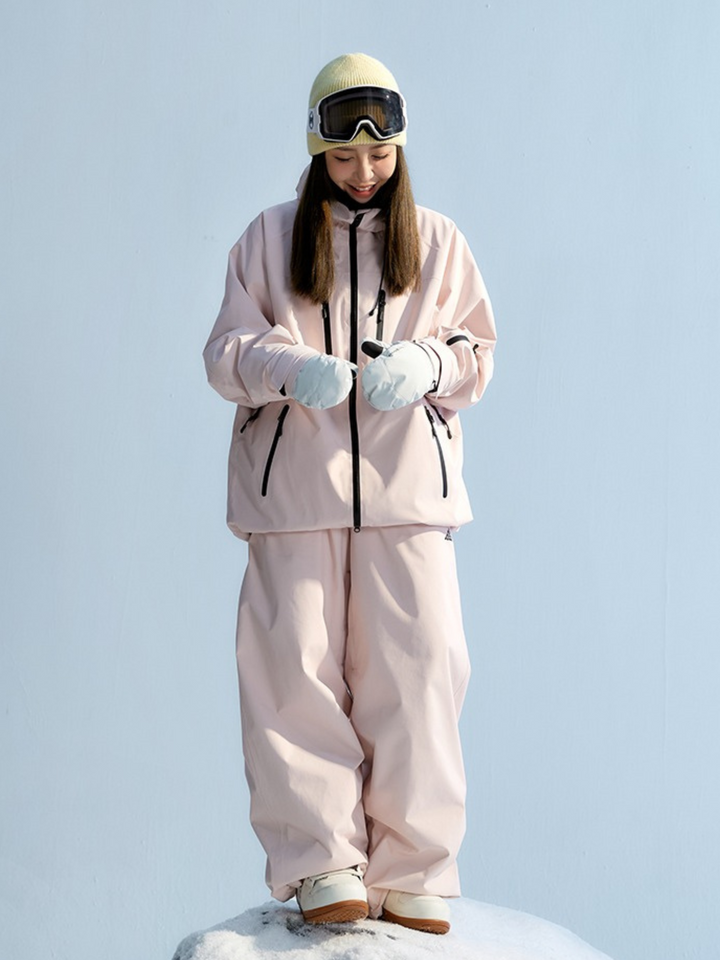 NANEND Pink 3L Winter Snow Suits - Women's - Snowears