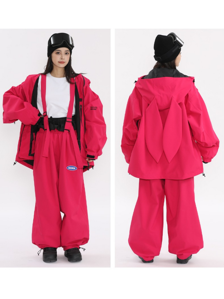 Doorek 3L Detachable Rabbit Jacket - Unisex - Snowears- Jackets