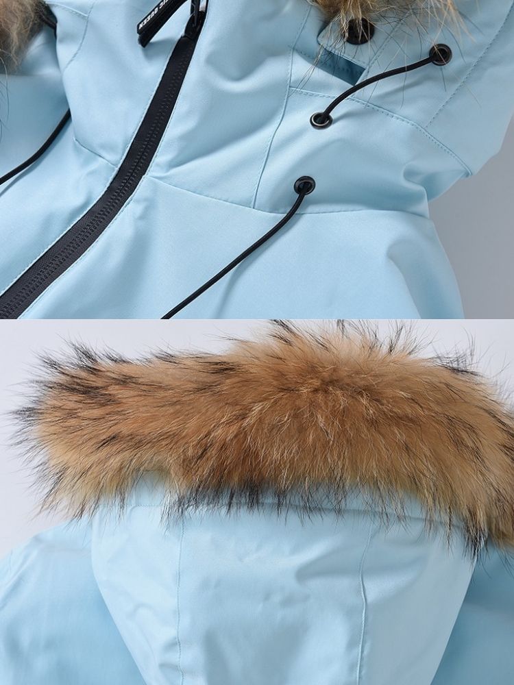 ARCTIC QUEEN Insulated Fur Hood One Piece - Women's - Snowears- One Piece