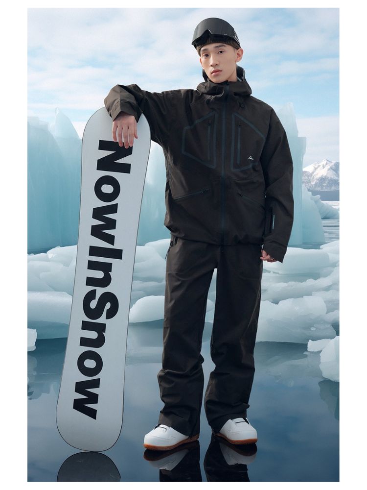 NIS SuperB Reflective Snow Tech Shell Jacket - Unisex - Snowears- Ski/Snowboard Jackets