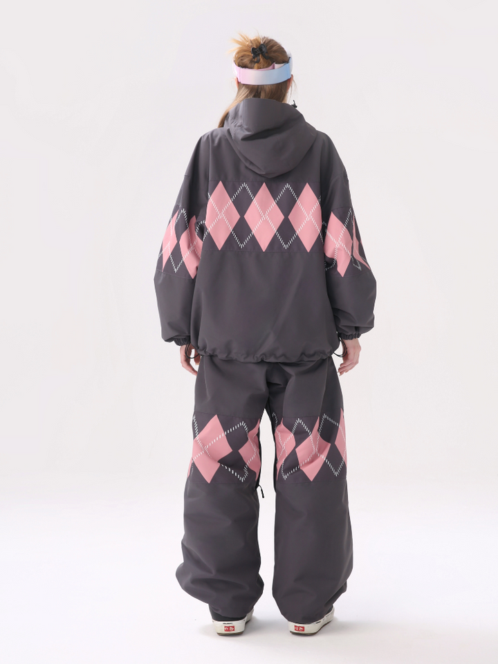 Molocoster Urban Diamond Plaid 3L Snowsuits - Women's - Snowears- Suits