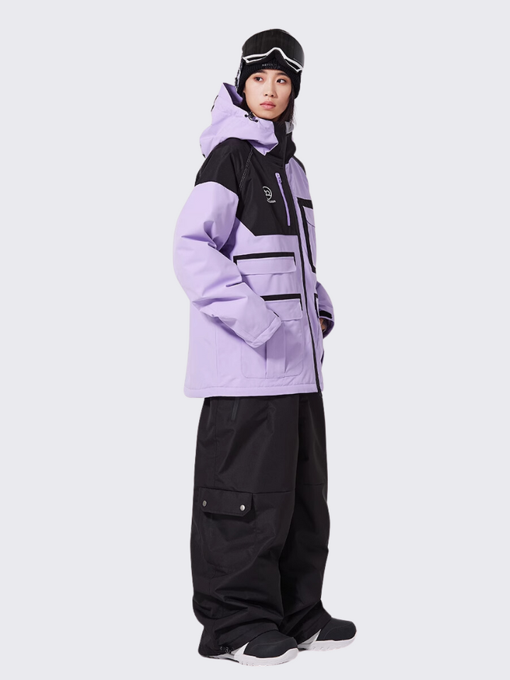 ARCTIC QUEEN Colorblock Cargo Ski Jacket - Women's - Snowears- Jacket