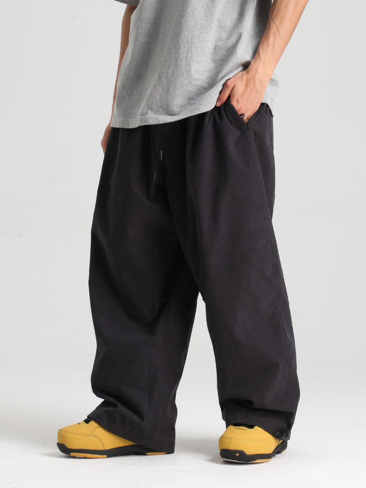 Gsou Snow Freeride Oversized Snow Pants – Men's Black Gsou Snow | Snowears.com