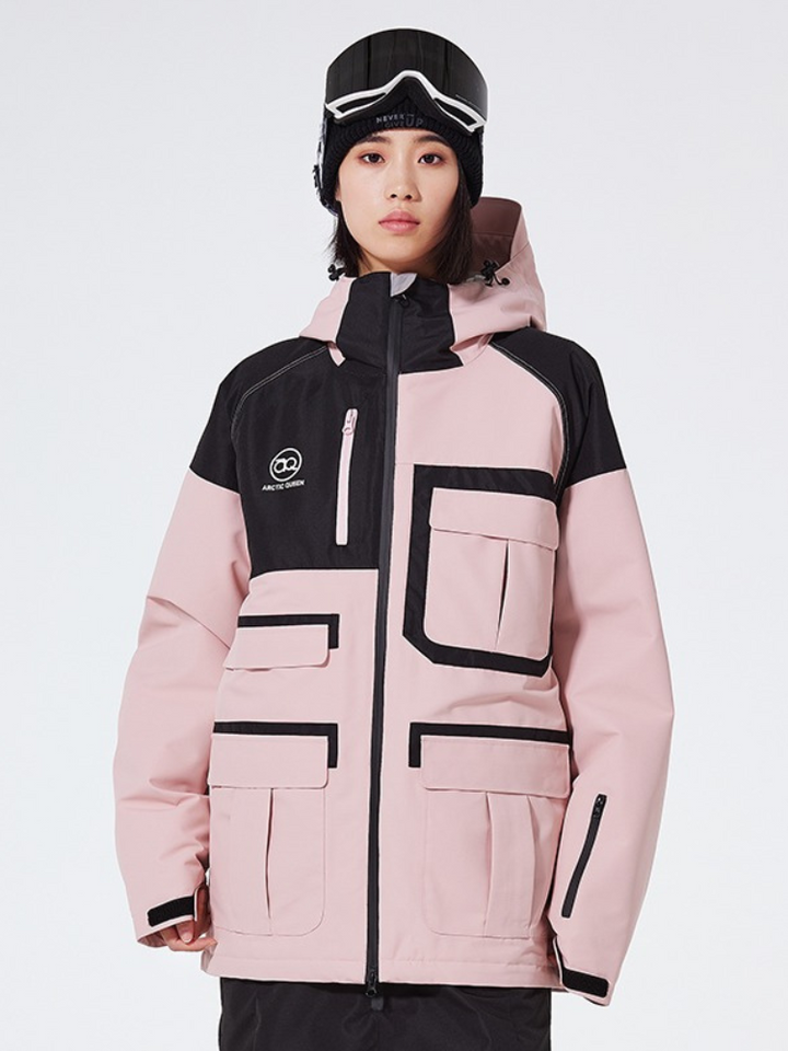 ARCTIC QUEEN Colorblock Cargo Ski Jacket - Women's - Snowears- Jacket