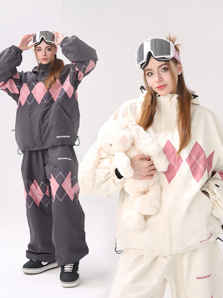 Molocoster Urban Diamond Plaid 3L Snowsuits - Unisex Molocoster | Snowears.com