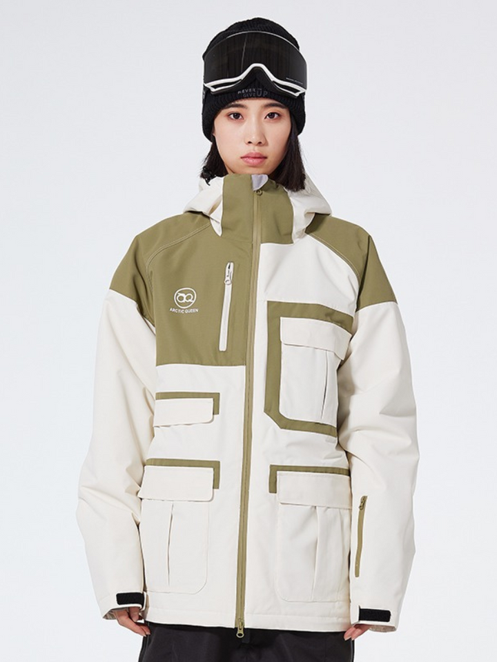 ARCTIC QUEEN Colorblock Cargo Ski Jacket - Women's - Snowears- Jacket