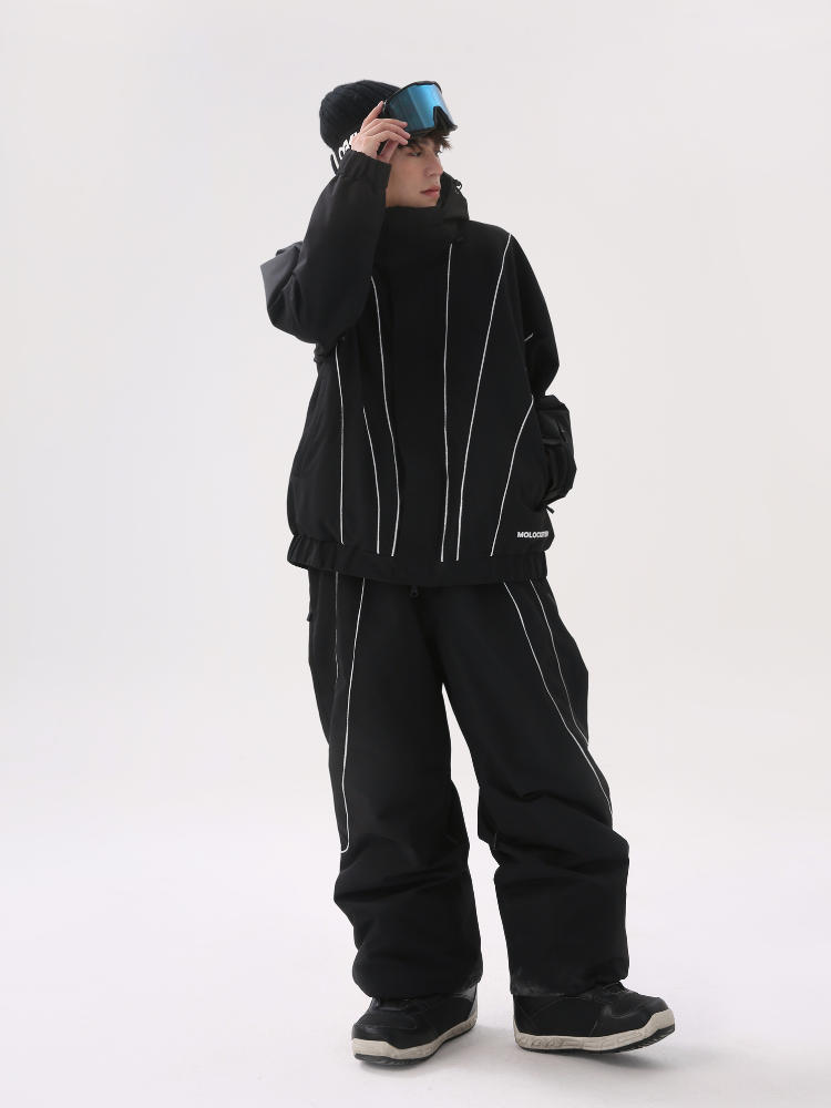 グローブ、おしりパッドおまけ付MOLOCOSTER スノーボードウェア Lサイズ ネームレスエイジ GORE-TEX ゴアテックス スノーボード ミトン