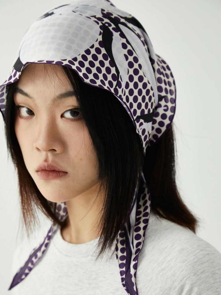DISOV Purple Dot Butterfly Bandana DISOV | Snowears.com