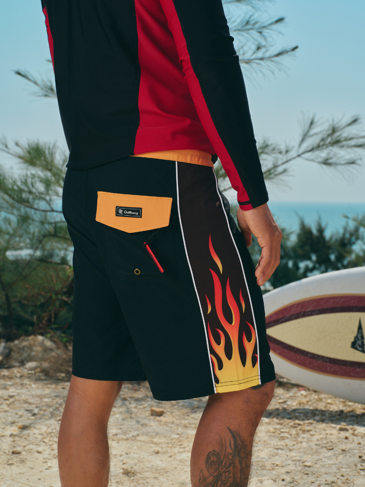 CHILLHANG UV-Pro Flame Board Shorts - Men's ChillHang | Snowears.com