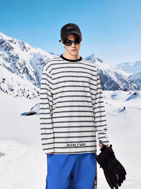 RenChill Classic Striped Ski Sweatshirt - Men's - Snowears- Hoodies & Sweaters