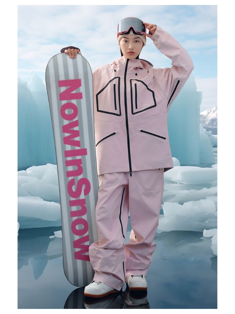 NIS SuperB Reflective Snow Tech Shell Jacket - Unisex - Snowears- Ski/Snowboard Jackets