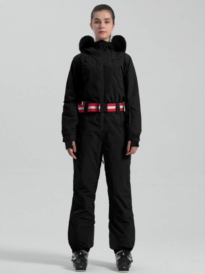 Gsou Snow Mountain Faux-Fur Ski Jumpsuit - Women's -https://detail.1688.com/offer/743164303442.html? - Snowears- One Piece