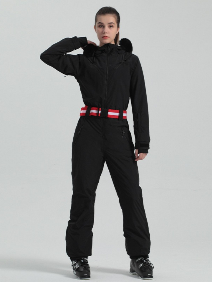 Gsou Snow Mountain Faux-Fur Ski Jumpsuit - Women's -https://detail.1688.com/offer/743164303442.html? - Snowears- One Piece