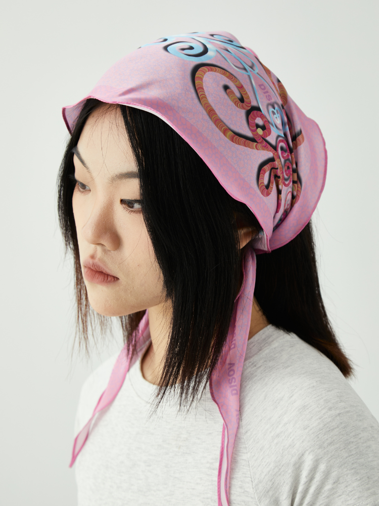 DISOV Pink Butterfly Bandana Pink DISOV | Snowears.com