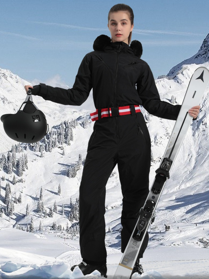 Gsou Snow Mountain Faux-Fur Ski Jumpsuit - Women's -https://detail.1688.com/offer/743164303442.html? - Snowears- One Piece