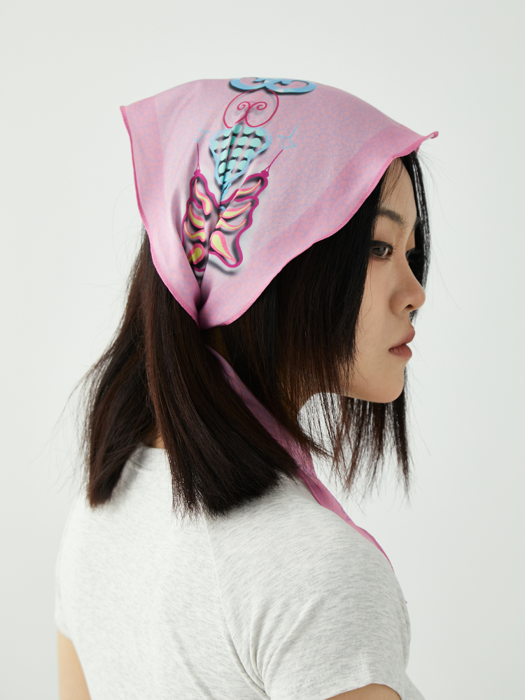 DISOV Pink Butterfly Bandana DISOV | Snowears.com