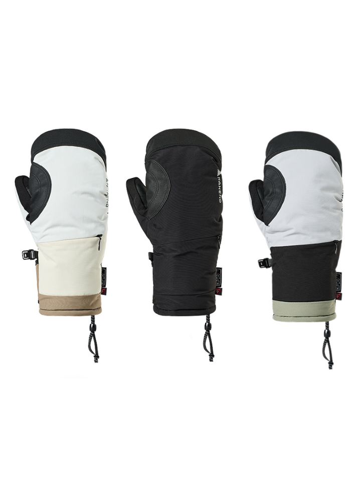 NANEND Colorblock Insulated Ski Mittens - Snowears- Gloves & Mittens