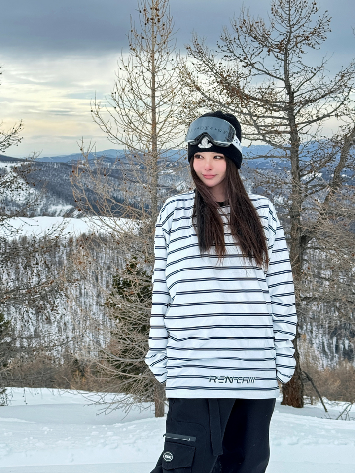 RenChill Classic Striped Ski Sweatshirt - Women's - Snowears- Hoodies & Sweaters