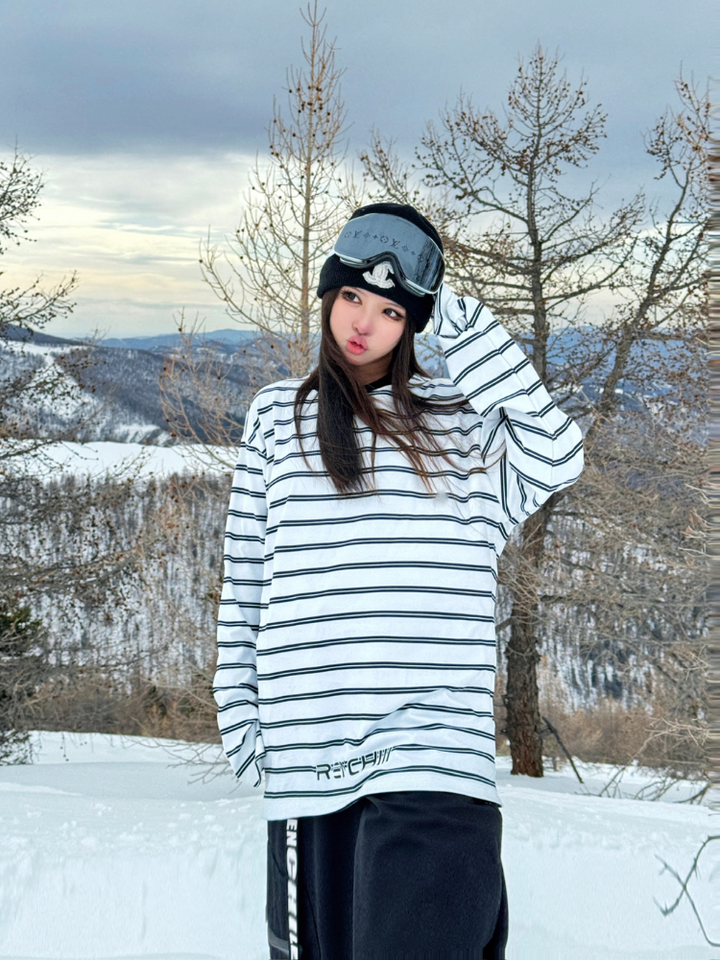 RenChill Classic Striped Ski Sweatshirt - Women's - Snowears- Hoodies & Sweaters