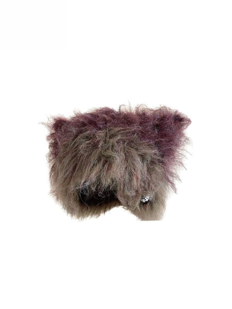 F4NFAN Handmade Cat Ear Beanie One Size Purple F4NFAN | Snowears.com